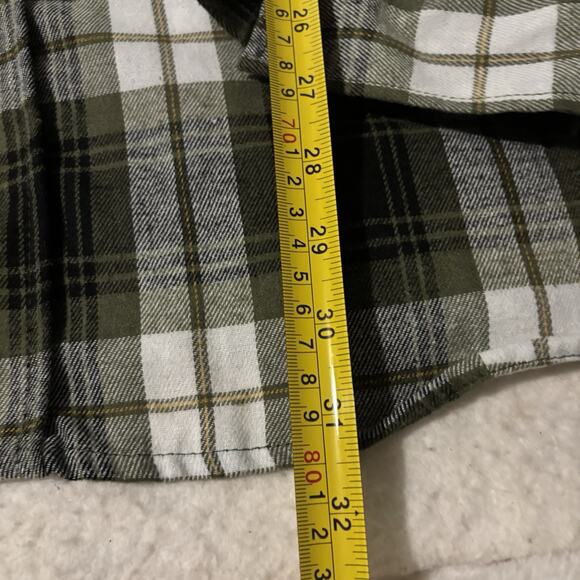 Molokai Surf Company Flannel Hoodie XXL 2XL Black Green - Picture 6 of 8